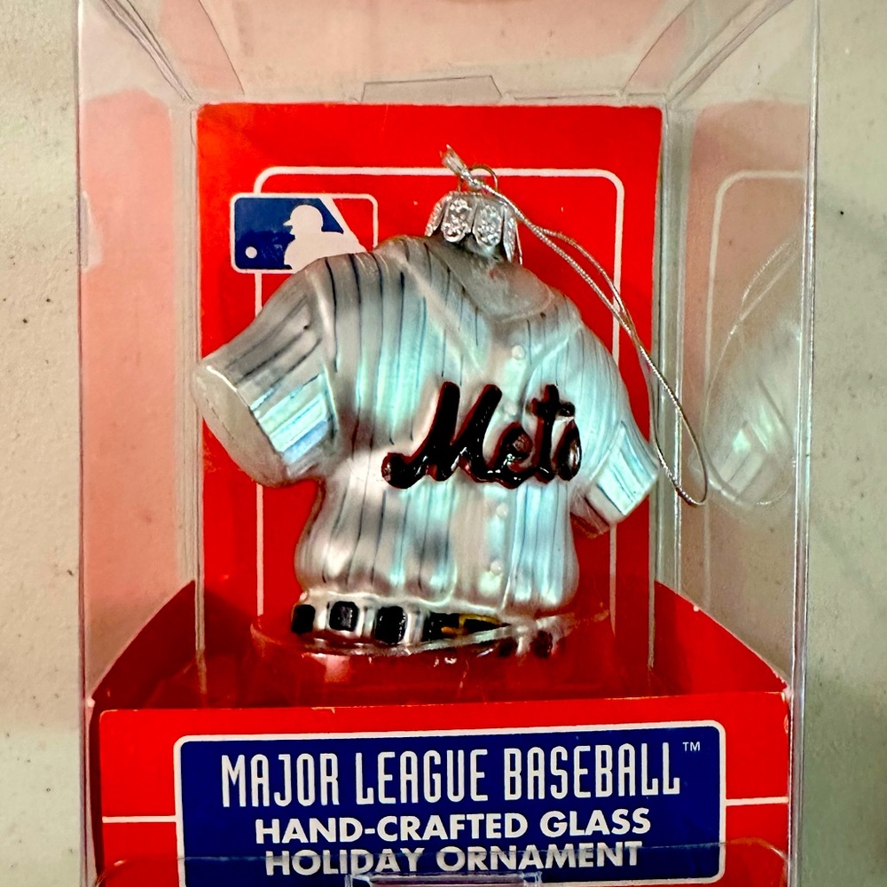 NY METS GLASS ORNAMENT vintage 2005